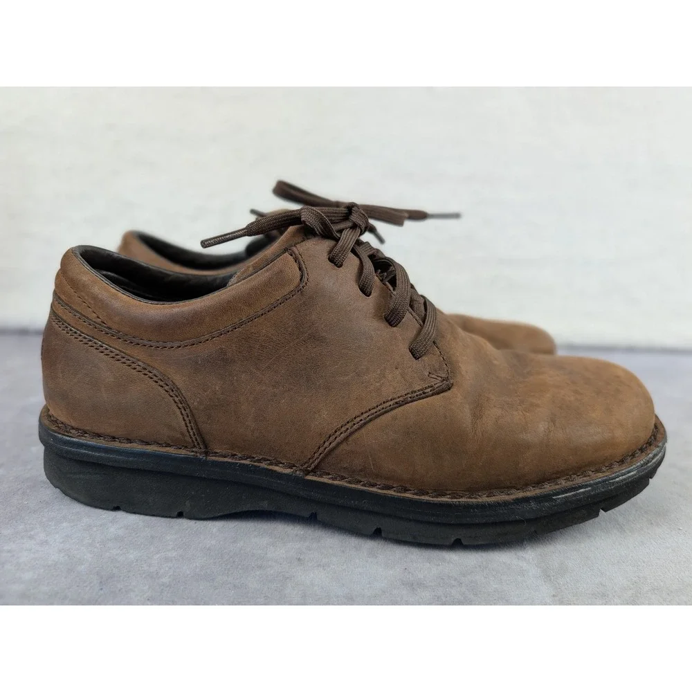 Rockport Mens Rebound Brown Leather Lace Up Oxford Shoes APM30205 Size 10M